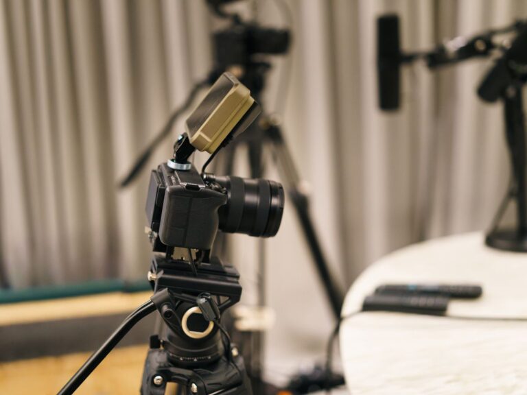 Set de podcast multicámara